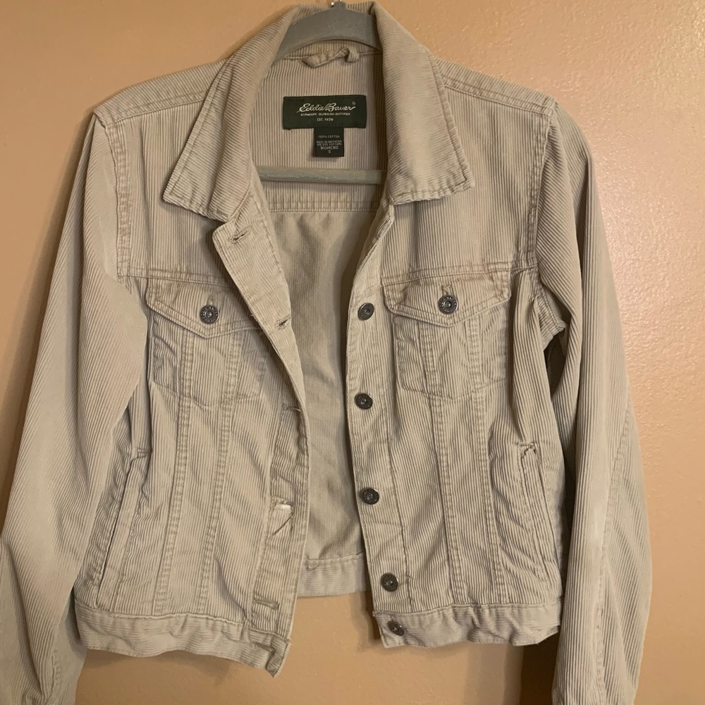 Tan Corduroy Trucker Jacket
